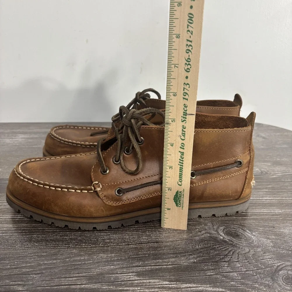 Sperry Chukka Boots Mens Size 10.5 M Brown Leather Top-Sider STS14112 Boat
